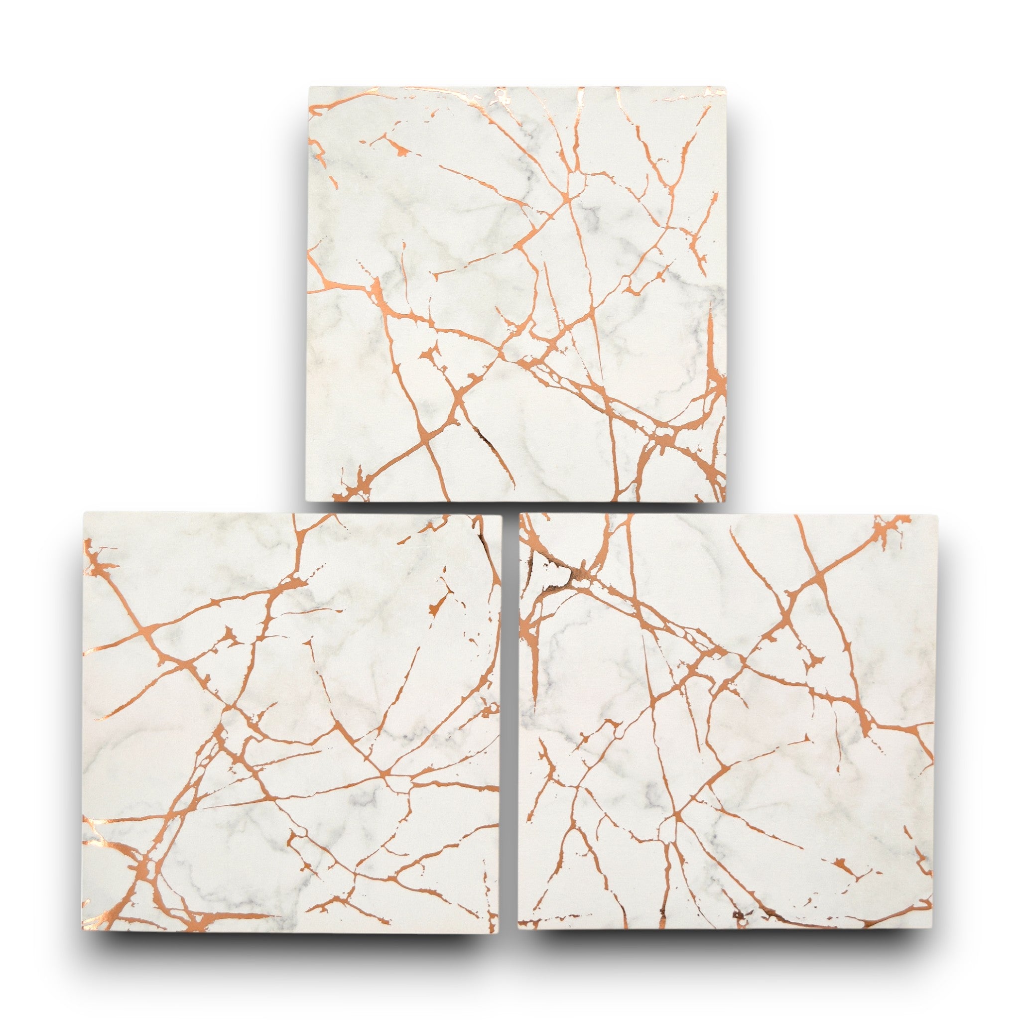 White Marble With Rose Gold - 6x6 Specialty Cardstock